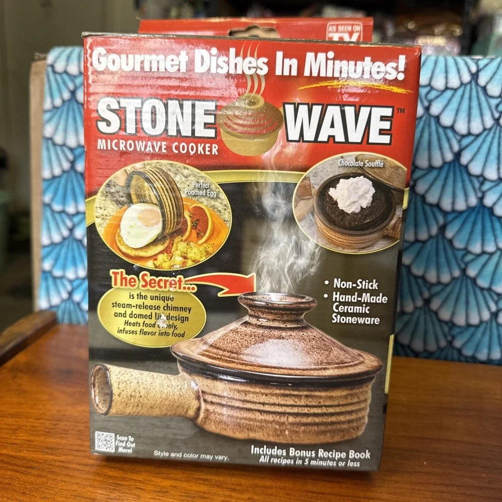 TeleBrands 7370 Stone Wave Microwave Cooker - Brown